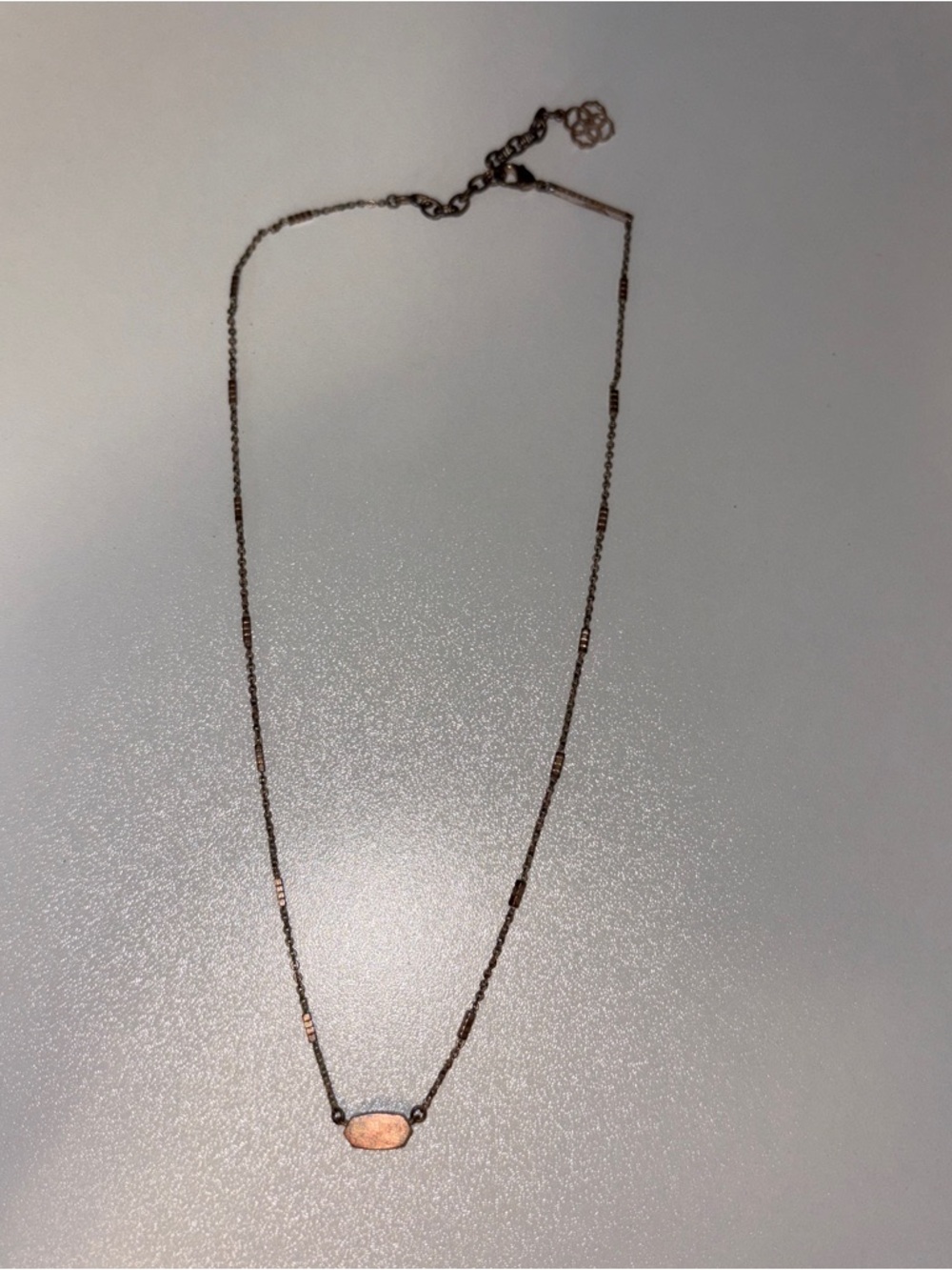 Kendra Scott Rose Gold Oval Pendant Necklace